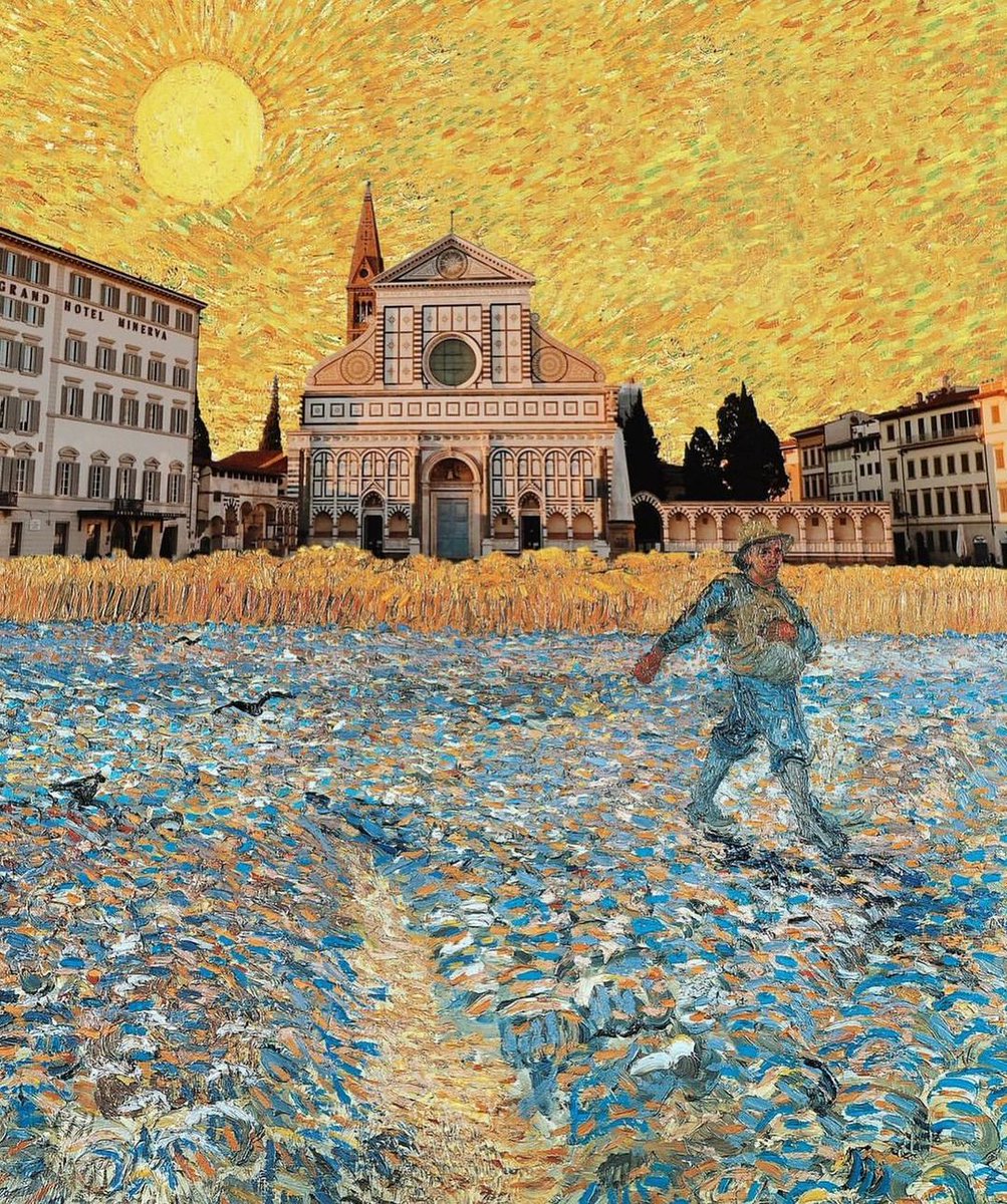 Van Gogh’un ünlü tabloları, mimari eserler ile bir araya gelirse.
