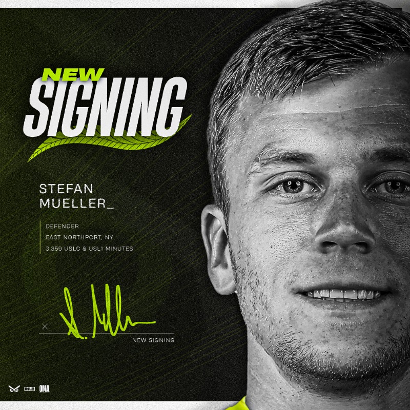Union_Omaha's tweet photo. ✍️ It's a double dose of defense today 👊

@smueller_ joins the ranks from the left side straight out of @rgvfc, pending league and federation approval!

#WelcomeStefan