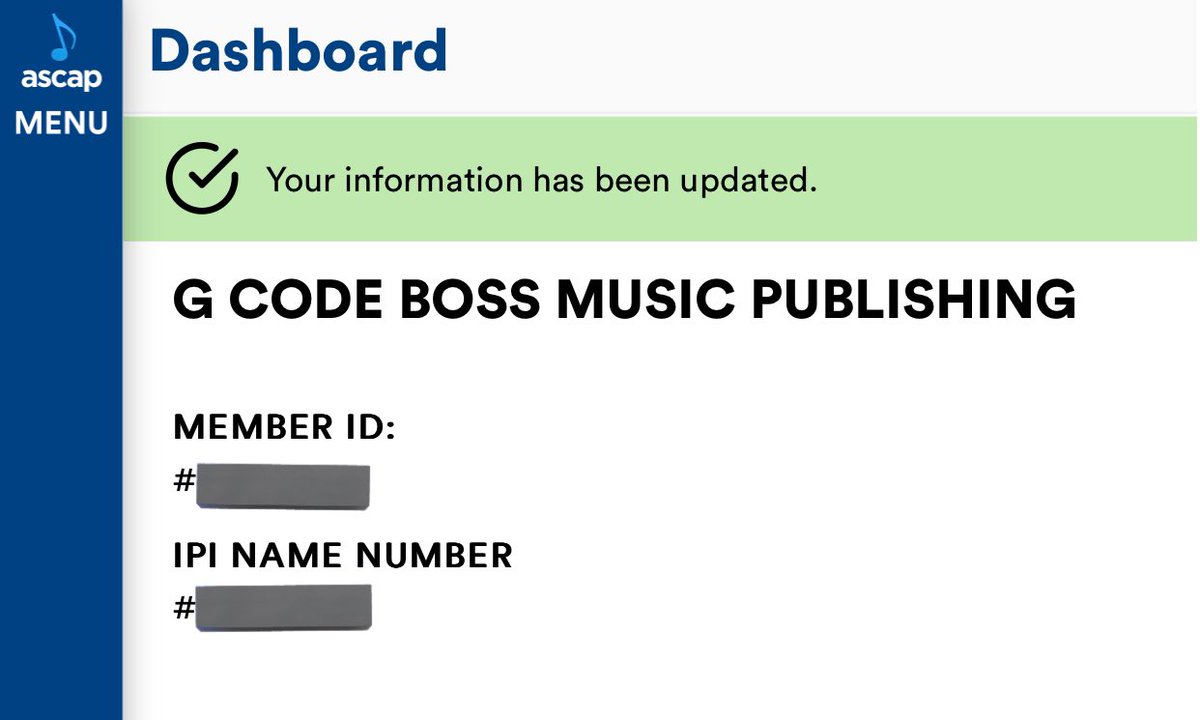 GCODEGFB's tweet photo. Boss Music 🎶 @ASCAP #gcodegfb #ascap #musicpublishing #artist https://t.co/nz9cIkDWvz
