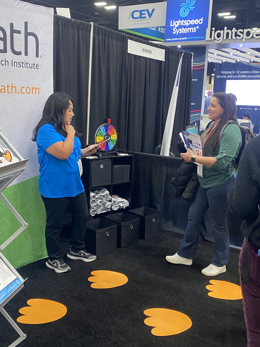 #STMathTX is excited to see you at #TCEA2023.  Come see us in Booth #1625 and spin the wheel for a JiJi prize.