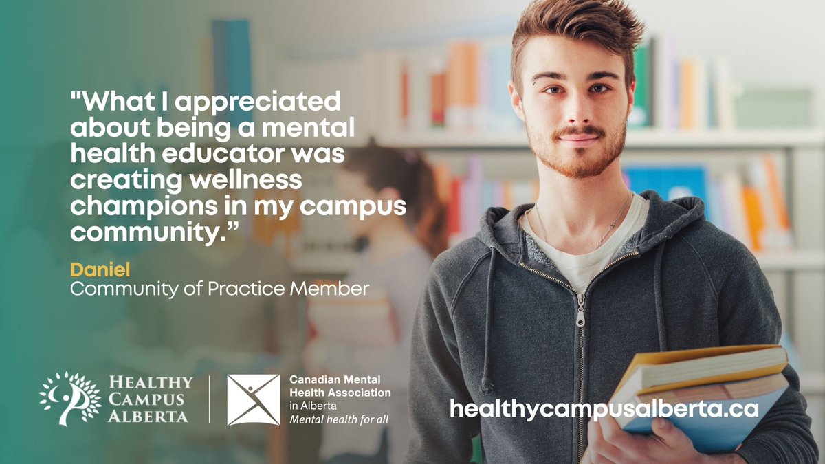 .<a href="/healthycampusab/">Healthy Campus Alberta</a> community is a valuable resource for anyone working on campus or in mental health. When you join the CoP you can attend webinars/summits, join the conversation through the Community Hub, take part in training &amp; attend community meetings.

healthycampusalberta.ca