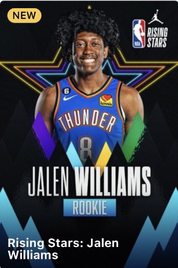 Josh Giddey ✅
Jalen Williams ✅
Shai Gilgeous-Alexander 🔜

Once All Star reserves are announced Thursday night,
OKC will have 3 players at All Star weekend.