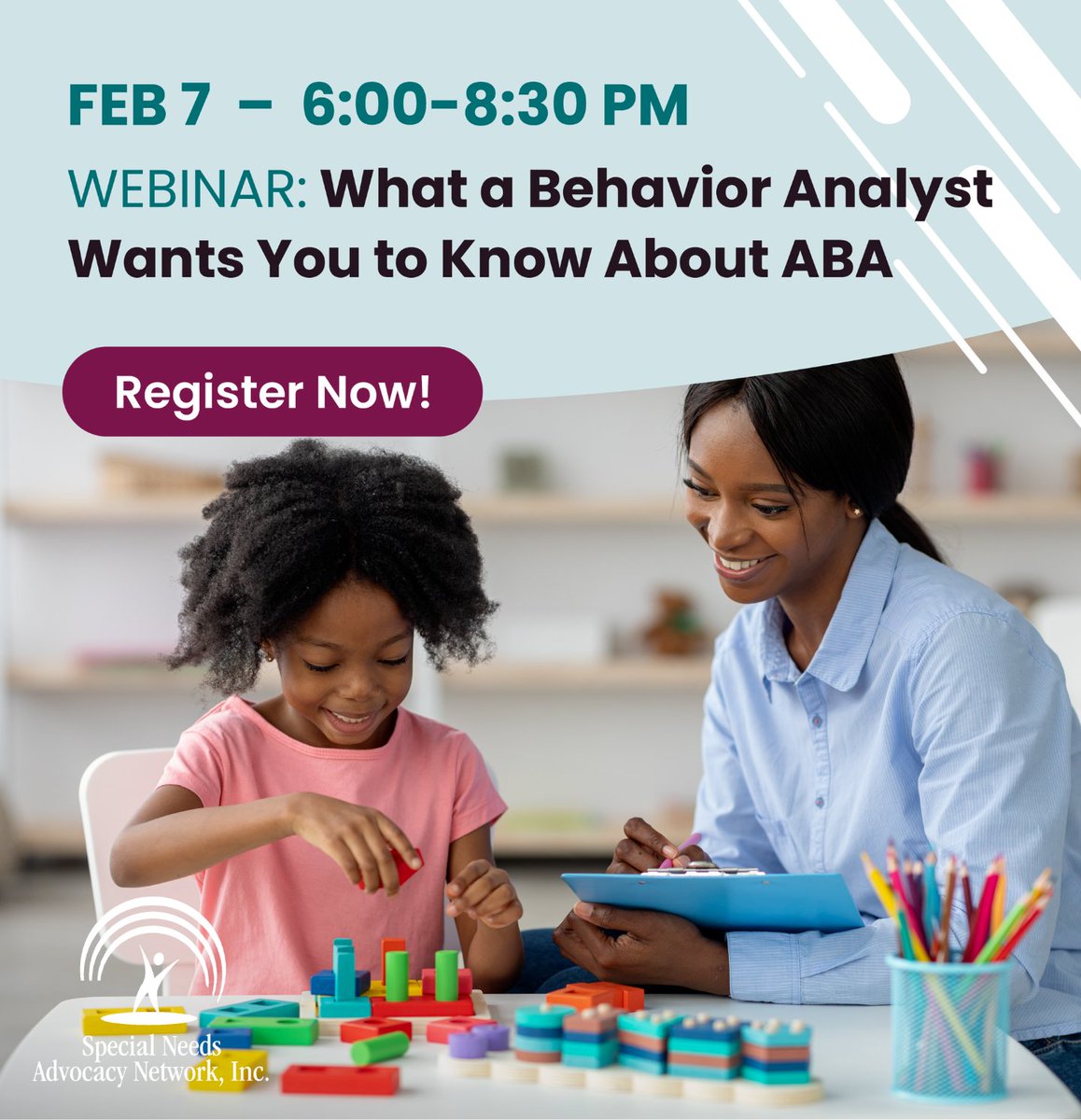 A behavior analyst is a valuable part of your child's support team, helping them to overcome environmental challenges and build social skills. Join our webinar on 2/7 to learn more about the role ABA therapy can play in their support plan.
.
Register here: bit.ly/3RnbbSK