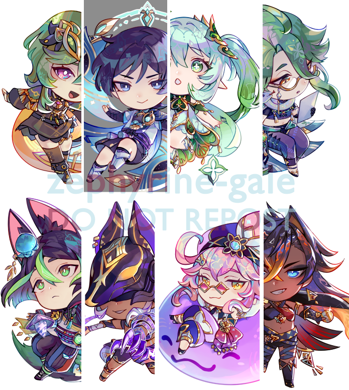 「almost done with my sumeru charms! I'll 」|zeph | Packing Orders!のイラスト