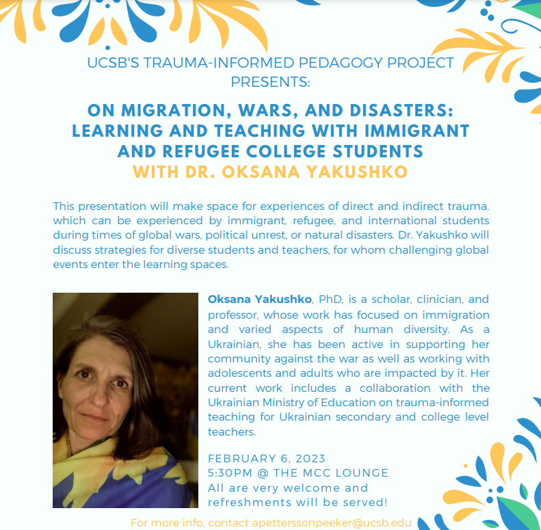 ucsb_tip's tweet photo. Join us next week! Feb. 6 at 5:30pm in the MCC Lounge https://t.co/HUS7CJz4Zh