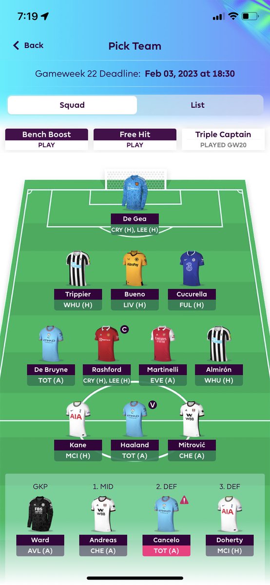 FPL_AssistingOG's tweet photo. Worth Wildcarding? Very tempted to. #Busteam #fpl #fplcommunity https://t.co/wuzlzwldOs