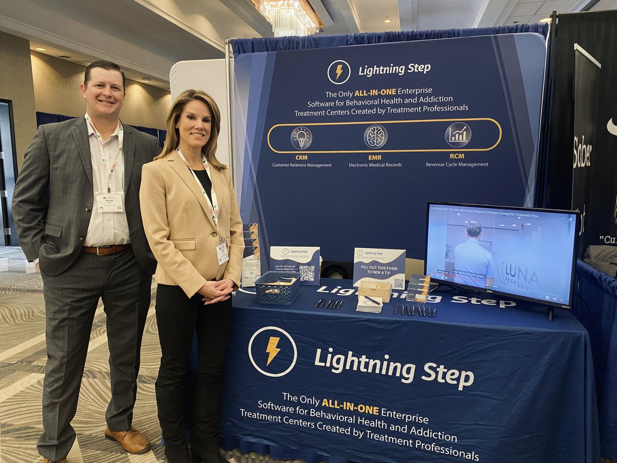 Lightning Step is proud to be a Silver Sponsor of the 2023 Psychotherapy Associates Winter Symposium held in Colorado Springs! ⚡️

Come say hi to the team at Booth #102 to learn about our all-in-one EMR and enter to win a TV!

#emrsoftware #behavioralhealth #addictiontreatment