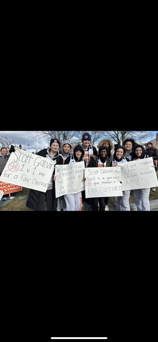 WuGirlsBball (@wugirlsbball) on Twitter photo They may not have a game today but they are supporting our Teachers and Coaches! The ladies would like to continue their Tremendous season so far, please Mayor Galvin and the School Committee show your TannerPride and do what is right! <a href="/WoburnTeachers/">Woburn Teachers Association</a> <a href="/dtcsports/">Daily Times Sports</a> They may not have a game today but they are supporting our Teachers and Coaches! The ladies would like to continue their Tremendous season so far, please Mayor Galvin and the School Committee show your TannerPride and do what is right! <a href="/WoburnTeachers/">Woburn Teachers Association</a> <a href="/dtcsports/">Daily Times Sports</a>