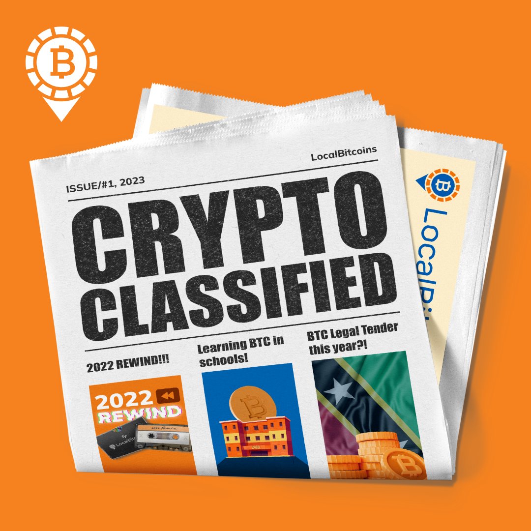 LocalBitcoins's tweet image. #CryptoClassified ☕️

The first newsletter of 2023 is out! 🗞️✨🚀

Designed to bring you all the latest #CryptoNews! 🤩

Not subscribed? 👀
➡️ log in/sign up to #LocalBitcoins 
➡️ click subscribe in settings. ☑️

Happy reading! ☕️