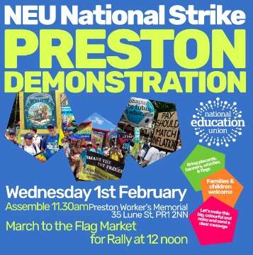 Trans_Tales's tweet photo. The Transgender community are ready to support striking workers in #Preston tomorrow!

We will be joining the @NEUnion in their march from the historic Worker's Memorial to the Flag Market, see you there!

#SaveOurSchools #WeStandByOurSiblings https://t.co/04kaucIWAY