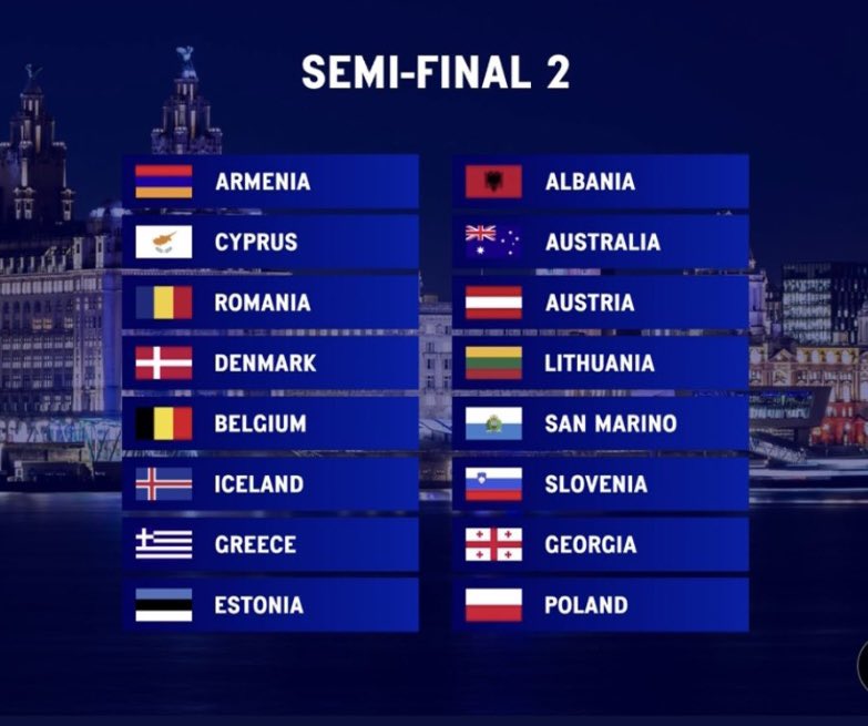 ESCinConcert's tweet image. The results of the Eurovision 2023 allocation draw!

#eurovision #songfestival #allocationdraw