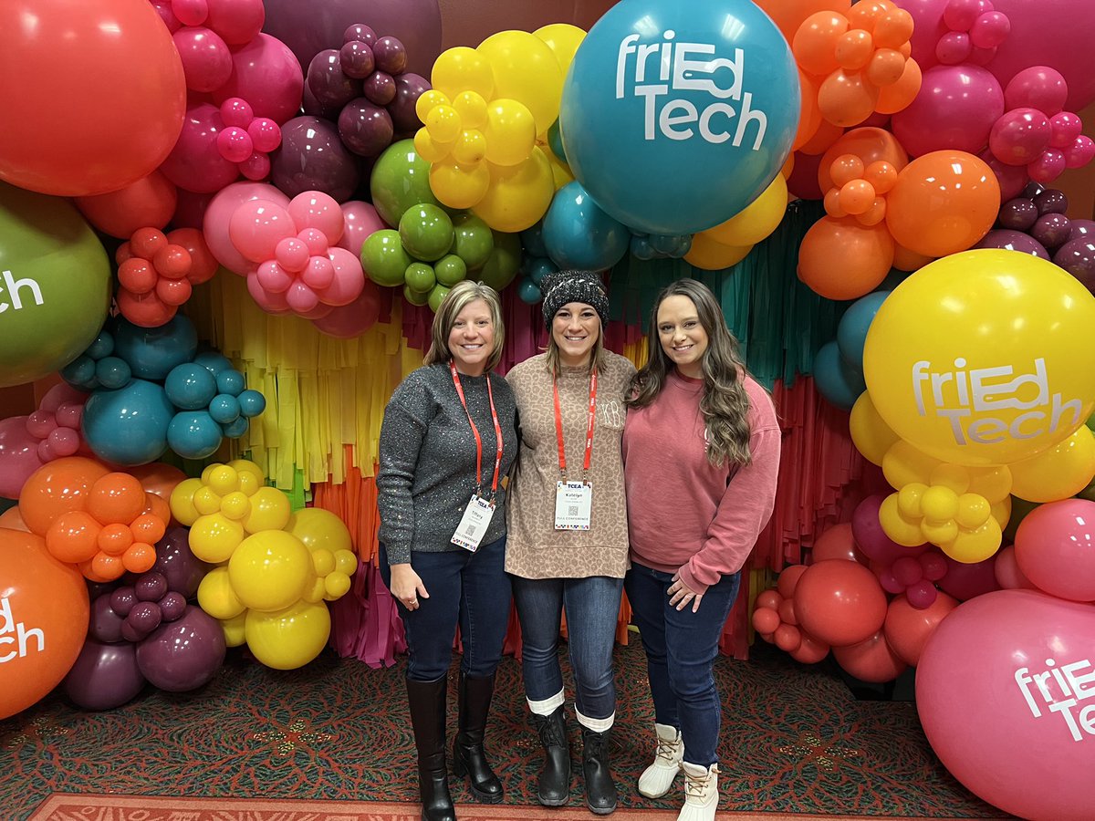 CharmEDTechEDU's tweet image. So much fun learning this morning at @friEdTechnology! We had a blast in this interactive session. @MrsBrummettGT @CstephensEdu #TCEA23 #techandlearning