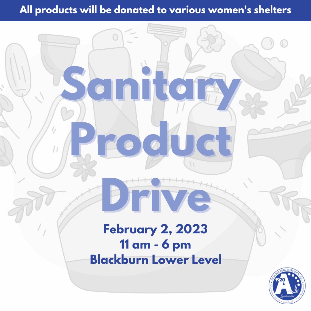 Join us this Thursday to give back to the community through our Sanitary Product Drive! More details are on our Instagram. 

#hu26 #hu25 #hu24 #hu23