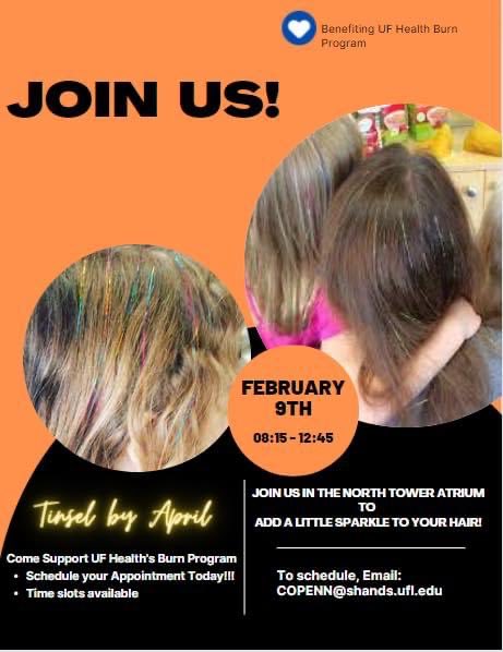 UFpedsurg (@ufpedsurg) on Twitter photo National Burn Awareness Week is February 5-11, 2023! Join our UF Peds Burn team and our wonderful <a href="/UFHealthKids/">UF Health Kids</a> unit 44 nurses in the NT Atrium Feb 7, 8, & 9 from 8-12:30. Here’s just a sample of the event! <a href="/UFSurgResidents/">UF Surgery Residents</a> <a href="/UFSurgery/">UF Surgery</a> <a href="/UFHealth/">UF Health</a> National Burn Awareness Week is February 5-11, 2023! Join our UF Peds Burn team and our wonderful <a href="/UFHealthKids/">UF Health Kids</a> unit 44 nurses in the NT Atrium Feb 7, 8, & 9 from 8-12:30. Here’s just a sample of the event! <a href="/UFSurgResidents/">UF Surgery Residents</a> <a href="/UFSurgery/">UF Surgery</a> <a href="/UFHealth/">UF Health</a>