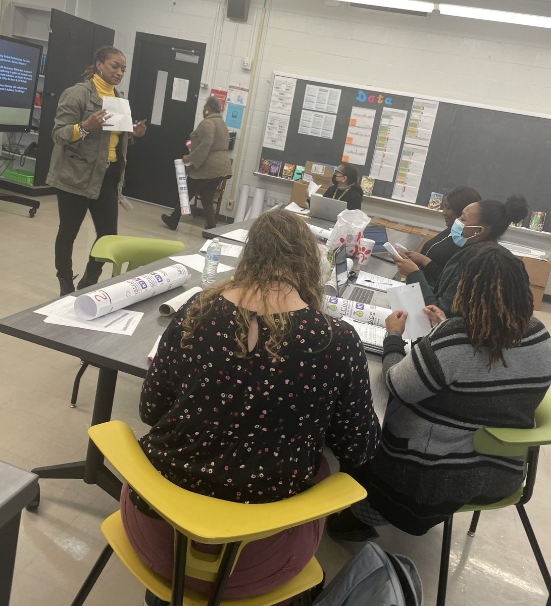 EstherSalazar08's tweet photo. Todayโs ELA/Social Studies PLC @FondrenMS_HISD was on fire!!! ๐๐ฅ๐ฏThank you Ms. Henson and Mr. McNeely for modeling the PLA strategy to the rest of the team!! @PatriciaPerezML @HISDMultiPrgms @TJCotter https://t.co/KEmAnQAJP9