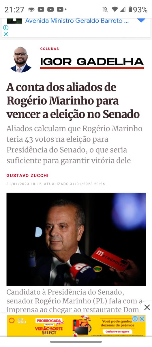 Já declararam 38 votos no Rogério Marinho 👏🇧🇷👏🇧🇷👏🇧🇷