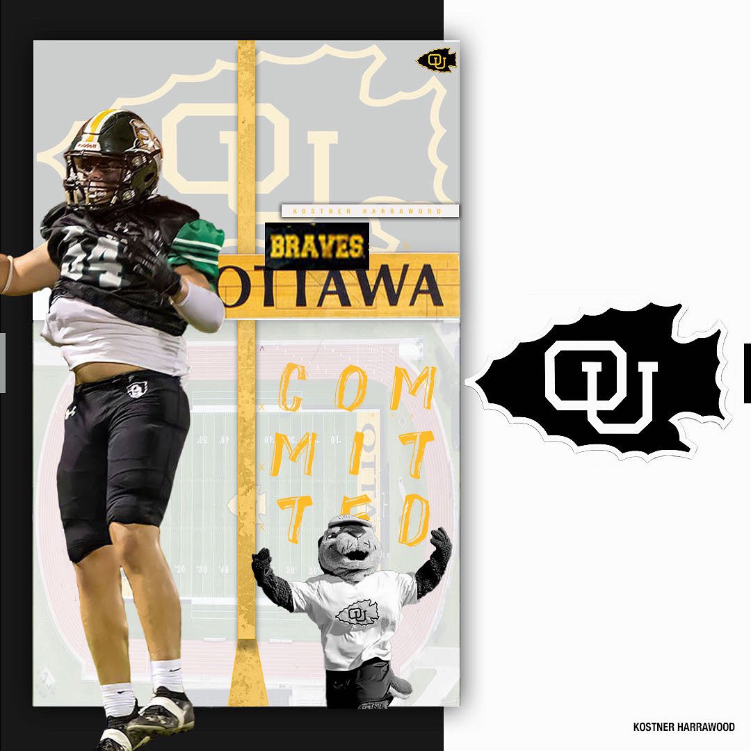 I am extremely excited to announce that I have committed to Ottawa University to further my academic and athletic career. I would like to give a special thanks to my parents, coaches, and everyone else who helped me along the way. <a href="/CoachNickDavis/">Nick Davis</a> <a href="/CoachRSchaaf/">Reese Schaaf</a> <a href="/OttawaBravesFB/">Ottawa Braves Football</a>