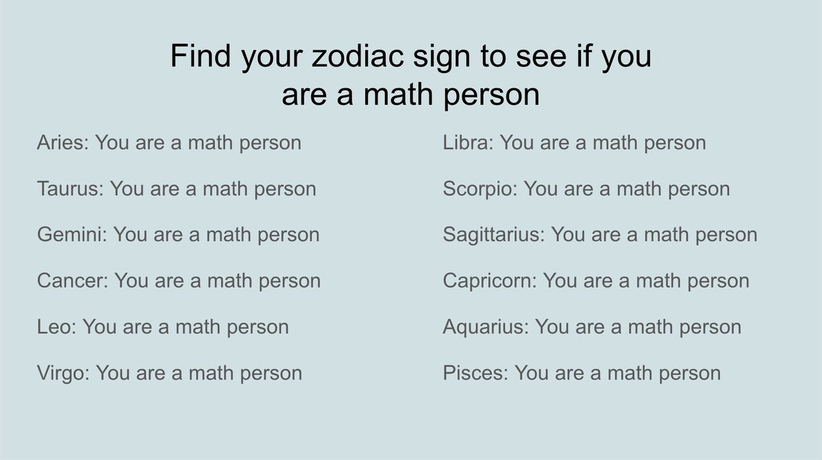 Everyone is a math person.