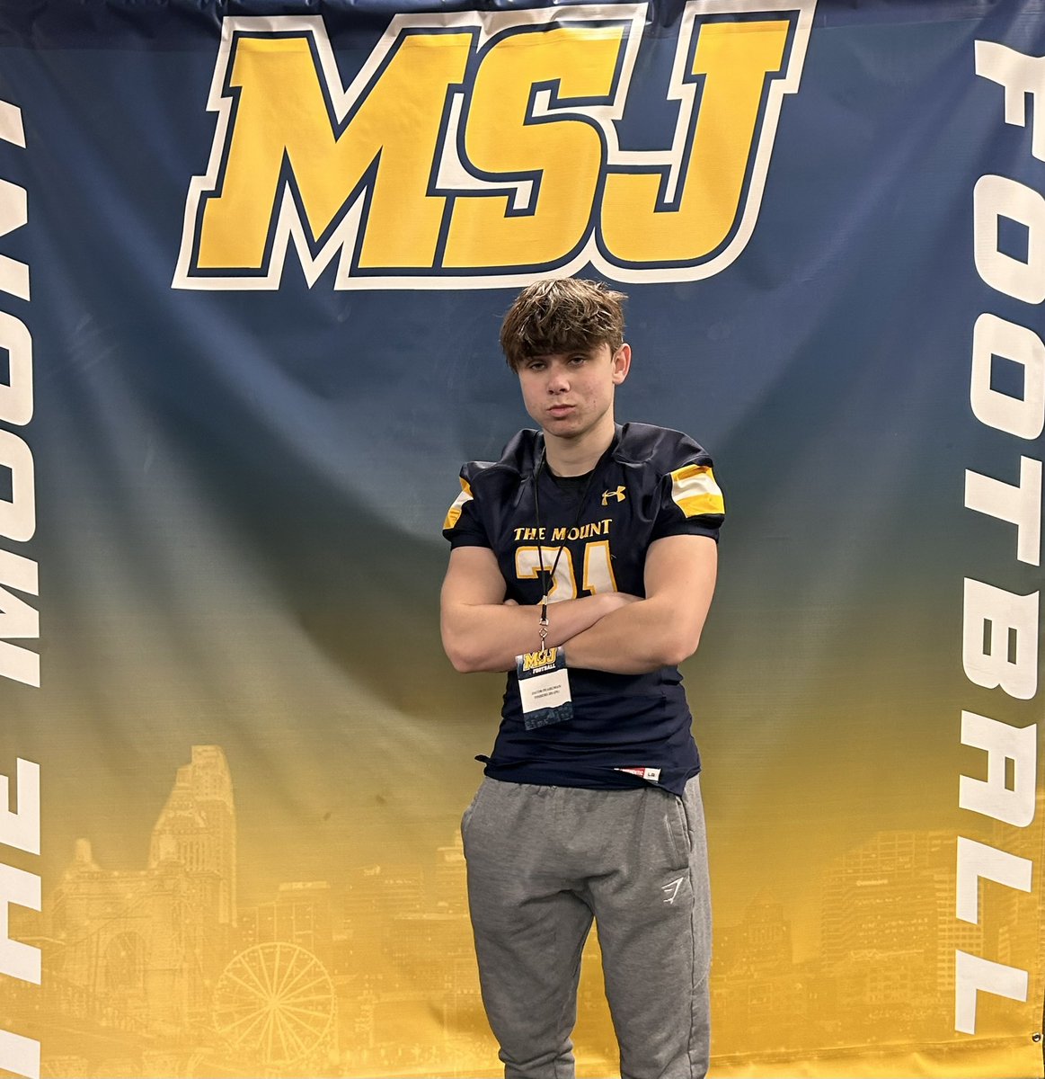 Thank you @MountStJosephU for the amazing visit today! I had a great time getting to see the campus and the football facilities along with meeting the football coaches & staff. I am also excited to announce I have received an official offer from @MSJ_FB!! @Coach_DHughes