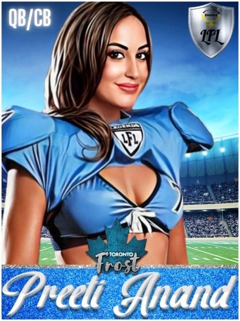Calculated and precise, <a href="/Preeti_Anand_/">Preeti Anand</a> has established herself as one of the best in the league through the first quarter of the season.

74/120 - 61.6%
935 yards
9 Touchdowns - 2 Interceptions
13 Rushes, 42 yards

16 Tackles
3 Passes Defended