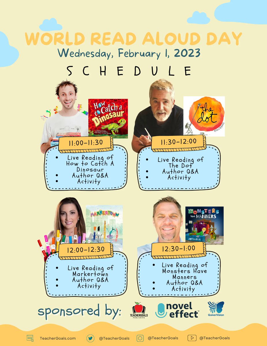 World Read Aloud Day is tomorrow! Sign up for free resources, prizes, and more! 📚
Register: shorturl.at/JKMS1