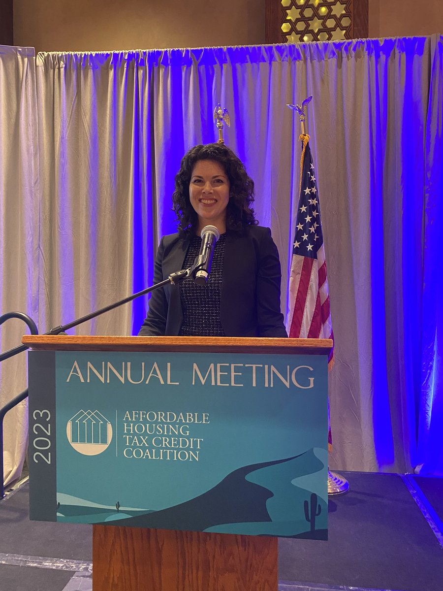 AHTCC CEO <a href="/EmilyCadik/">Emily Cadik</a> announces record attendance at our 2023 #AnnualMeeting. Great to have so many new and long-time members join us as we plan to address U.S. #AffordableHousing challenges and advocate for a stronger #HousingCredit. #LIHTC