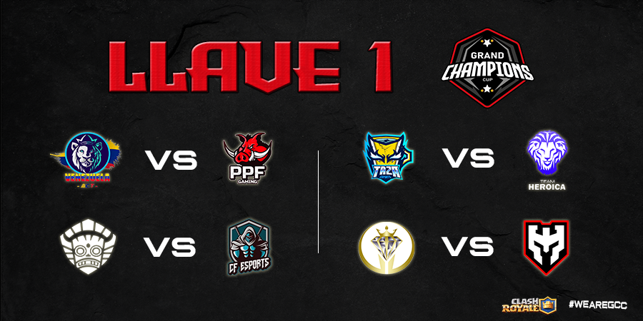 𝐄𝐍𝐅𝐑𝐄𝐍𝐓𝐀𝐌𝐈𝐄𝐍𝐓𝐎𝐒 • 𝐋𝐋𝐀𝐕𝐄 𝟏 ⚔️

Presentamos los enfrentamientos correspondientes a la primera llave de los PlayOffs de esta edición! 🔥

Cuáles son tus favoritos!? Menciónalos en los comentarios! ⬇️

Mucha suerte! ☘️

#WeAreGCC #ClashRoyale #Gaming