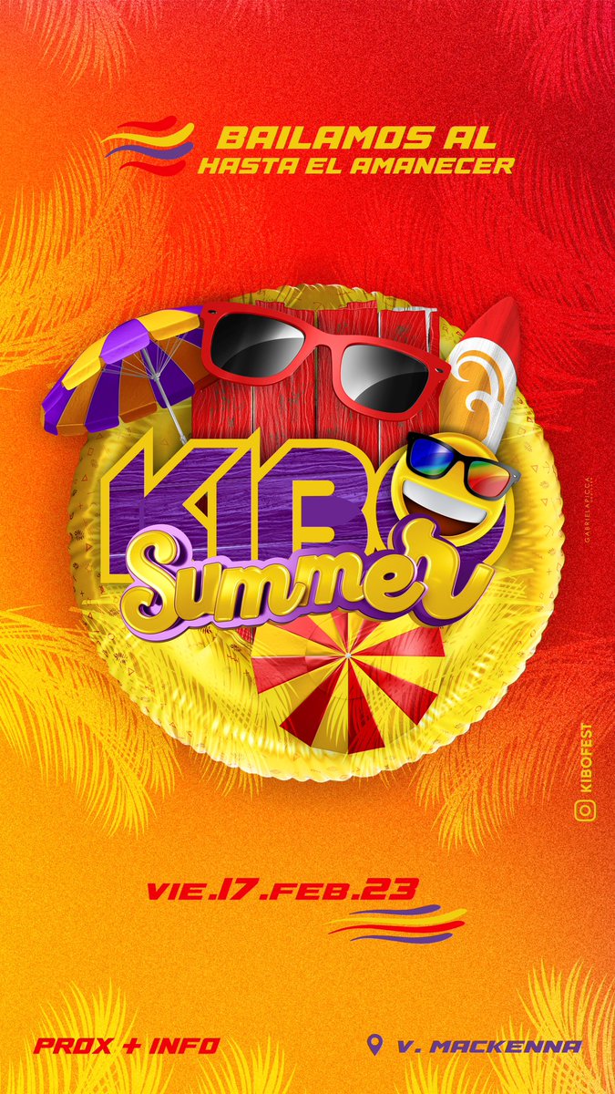 SÚMATE VOS TAMBIÉN, y prepara las gafas!
#kibofest! #OpenAir #BailamosHastaElAmanecer