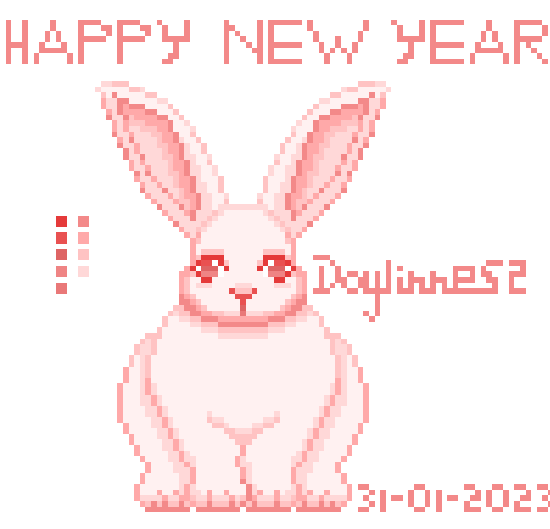 Daylinne_S2's tweet photo. Happy New Year to everyone ♡
(I'm going crazy, it's the third time I delete this because of little details....)
#pixelart
#newyear
#HappyNewYear
#HappyNewYear2023 https://t.co/DLQuLDcrAL