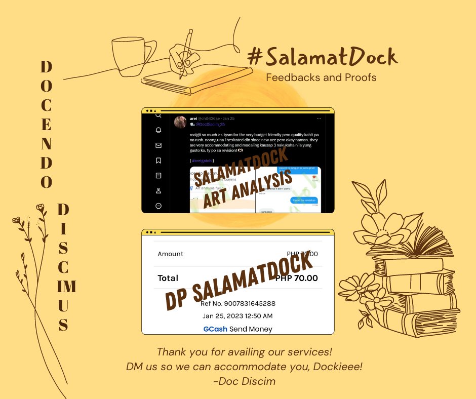 DocDiscim_25's tweet image. #SalamatDock 
Here&apos;s the feedbacks and Proof of Payment from our client around the net! FB, twitter, IG! We got it all for you!
DM us!
#lfclient #acadserver