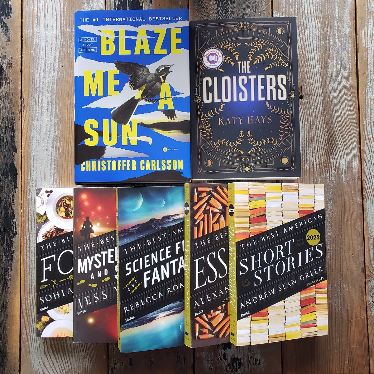 All Points West (@allpointswestbc) on Twitter photo Our Beyond the Bestseller columnist <a href="/robertjwiersema/">Robert J Wiersema</a> joined us with some winter reading recommendations:
- The Cloisters by Katy Hays
- Blaze Me a Sun by Christoffer Carlsson
- the 2022 Best American series Our Beyond the Bestseller columnist <a href="/robertjwiersema/">Robert J Wiersema</a> joined us with some winter reading recommendations:
- The Cloisters by Katy Hays
- Blaze Me a Sun by Christoffer Carlsson
- the 2022 Best American series