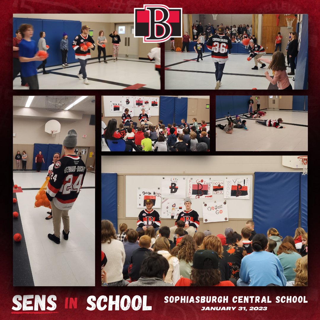 What a day for our #SensInSchool program! 

Today we had Egor Sokolov, Brennan Saulnier, Angus Crookshank, &amp; Jacob Bernard-Docker visit Foxboro Public School and <a href="/sophiasburgh/">Sophiasburgh_HPE</a> to spend some quality time with the students! 

#ForTheB