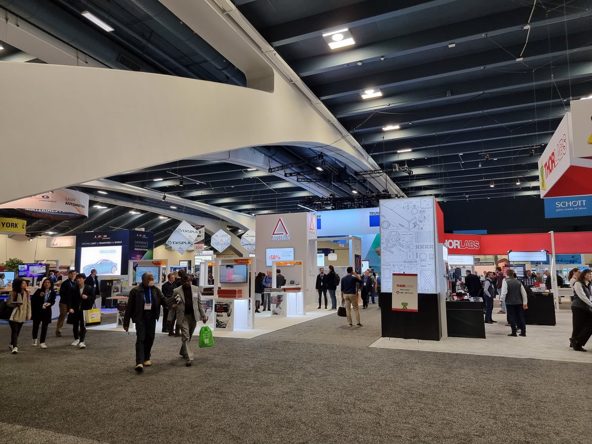 Exciting exhibition on Photonics West ...  lots to look at.