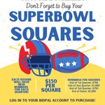 Image for the Tweet beginning: Get your SuperBowl Square(s) and