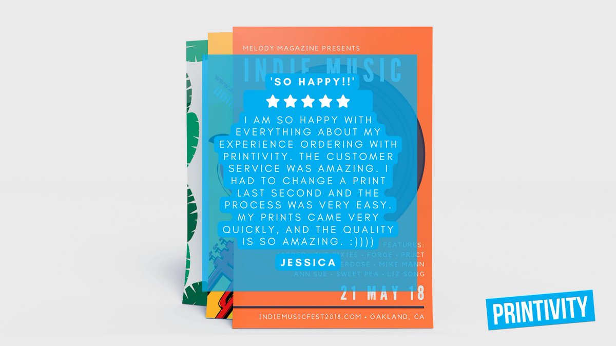 Printivity's tweet photo. We're so grateful for each and every one of our satisfied customers! Your positive reviews inspire us to continue providing exceptional service.
#Printivity #CustomPrints #PrintMarketing #Business #MakeSomethingReal https://t.co/wbSstkTPPK