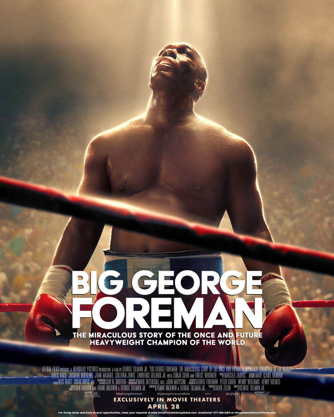 Khris Davis als George Foreman in Big George Foreman poster