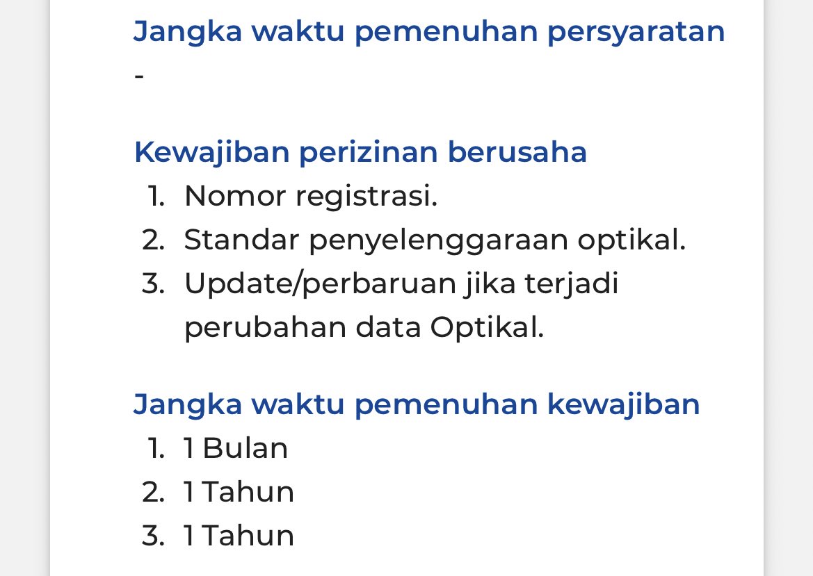 ptsp_jp's tweet photo. @eanhandsome Selamat pagi, Pak. Sesuai dengan PP 5/2021 dan Peraturan Pelaksanaannya, Izin Penyelenggaraan Optikal memiliki Kode KBLI 86903 Aktivitas Pelayanan Penunjang Kesehatan. Pengajuan izin dapat dilakukan melalui website https://t.co/CgQ6BlVoiP https://t.co/HhV3tsmfV3