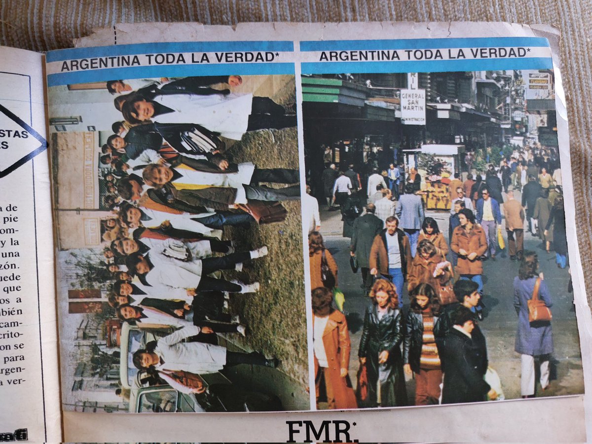 jowifromdablock's tweet photo. Ay, chicos, me puse a hojear otra Para Ti que saqué de la pila. Esta es del 78. Viene con postales para mandarle a medios y políticos de otros países para contarles "la verdad" sobre Argentina. https://t.co/OmBgRjavBx