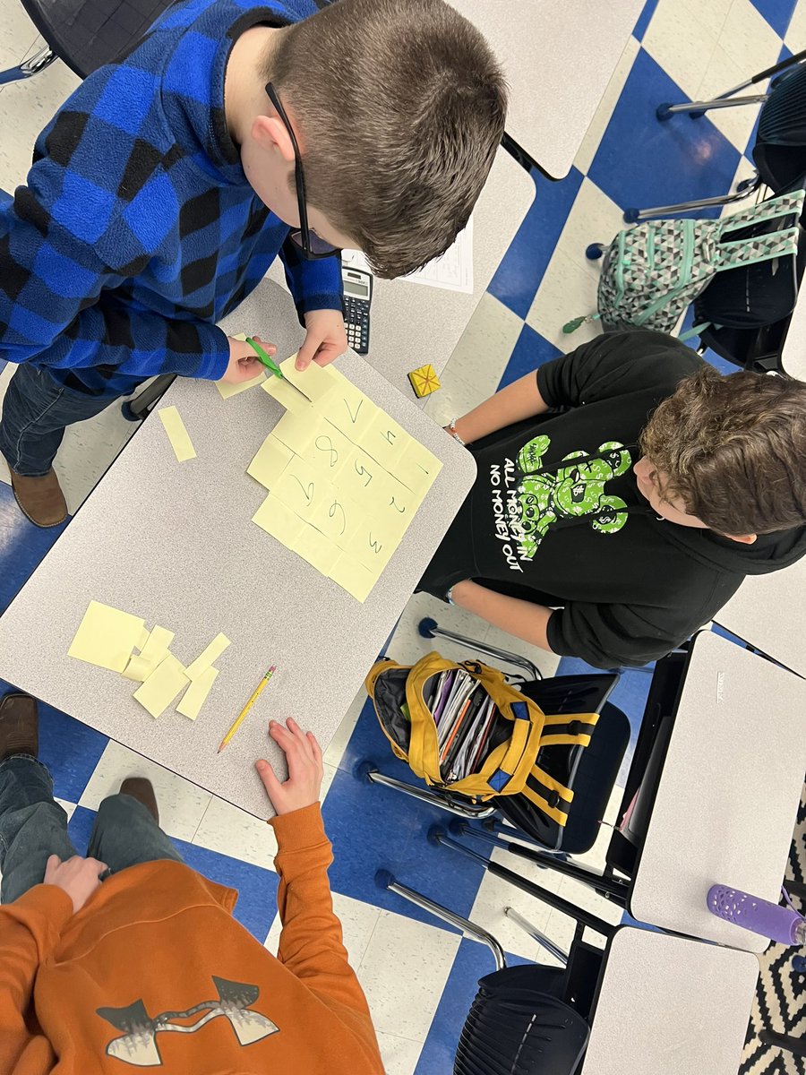 mathwithmrsdill's tweet photo. More #3ActMath this morning in Math Lab.
How many small post-its can you fit into a large post-it?
Practicing fractions and area models https://t.co/3ulhuyOJaX
