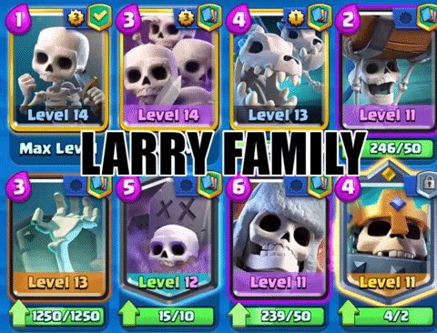 supercell_memes's tweet photo. LARRY'S FAMILY DECK💀 #larry #skeleton #clashroyale #clashroyaletips #clashroyaledaily #clashroyaledeck #clashroyalememes #supercell #foryou https://t.co/GLE22bcHsy
