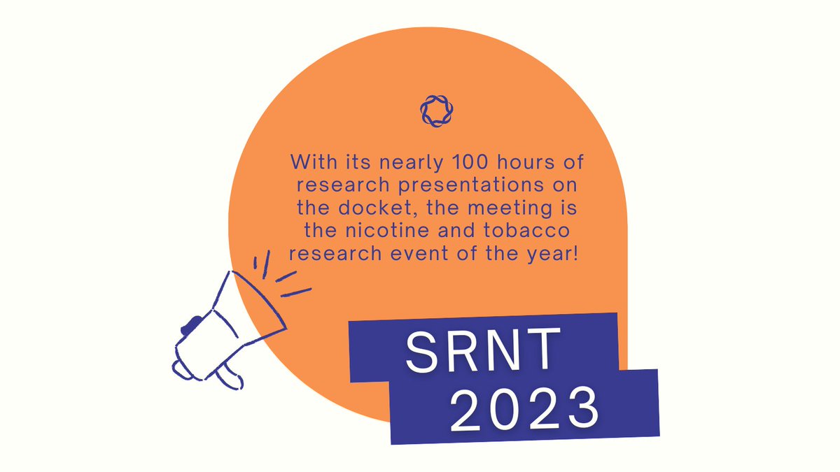 #SRNT2023 is just around the corner! With nearly 100 hours of presentations planned, this meeting (like all others) will be one to remember. To save money, make sure you register now before our early bird discount expires. Learn more, here: srnt.org/page/2023_Regi…