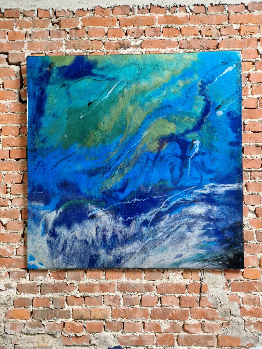 First epoxy artwork listed on <a href="/foundation/">Foundation 🌐</a> 
Search epoxy wall art
The ocean 🌊🌊
1/1 abstract work
Nfc integrated.

Reserve price 3.0ETH

much more coming soon
Watch the proces.
#Foundation 
#NFTartist 
#epoxyart