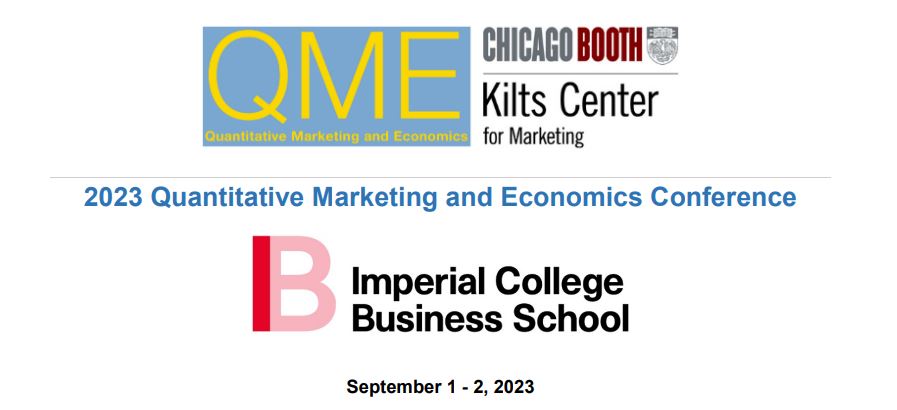 We are excited to announce that the 2023 QME conference will be held in London at <a href="/ImperialBiz/">Imperial Business School</a> on September 1st - 2nd. 

Send us your best quant marketing / empirical IO papers! Link to official call for papers is below 👇

tinyurl.com/mrxd4e9t