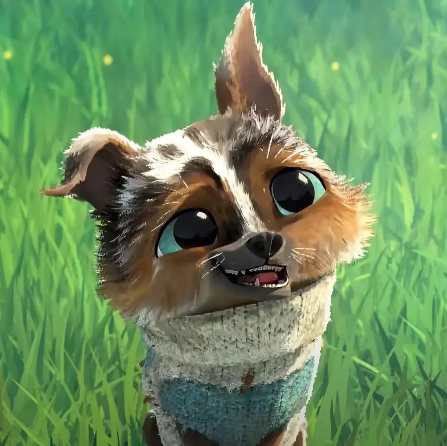 little guy alert! here is perrito from puss in boots: the last wish