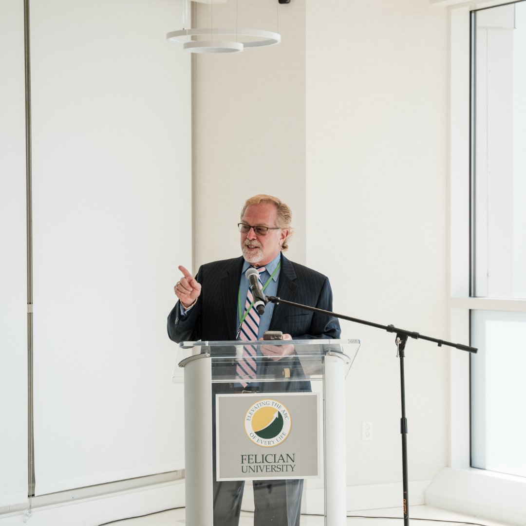 Dr. Lou Ruvolo was appointed as Executive Director of Felician’s Lenke Family Center for Innovation. 👏 

In 2023, look out for new CFI programming, including Advancing Human Capital, Seniors for Seniors, and INX23. Learn more about the CFI at felician.edu/academics/lenk…