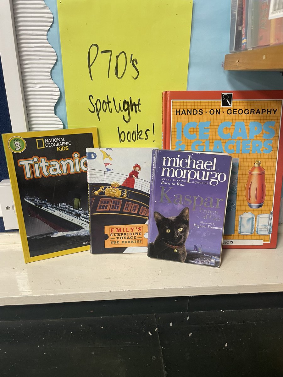 Miss Davidson (@classroom_mld) on Twitter photo P7’s spotlight books have had an update as we start our new topic on the Titanic this week🚢📚 <a href="/EdensidePS/">Edenside Primary School & Nursery</a> #Titanic #books #inspirereaders P7’s spotlight books have had an update as we start our new topic on the Titanic this week🚢📚 <a href="/EdensidePS/">Edenside Primary School & Nursery</a> #Titanic #books #inspirereaders