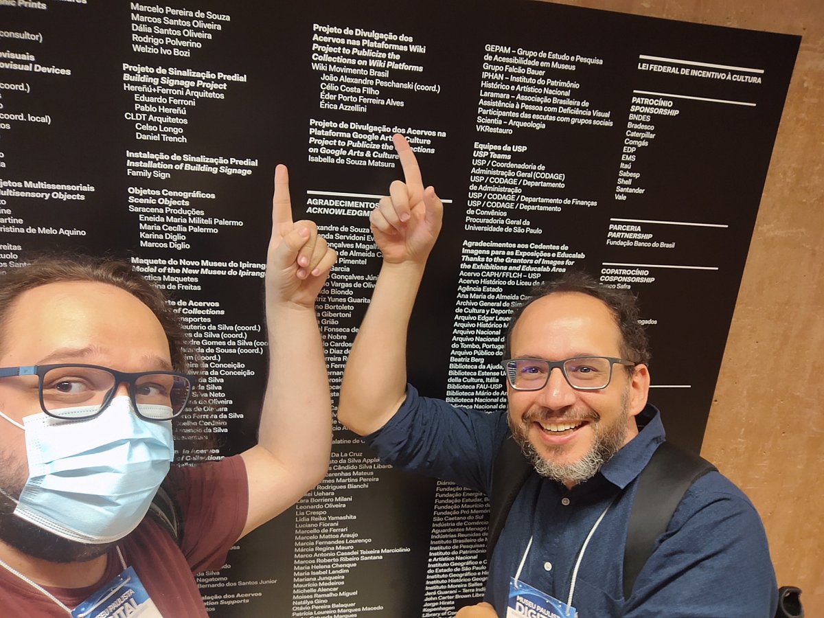 wmnobrasil's tweet photo. O WMB está presente no evento do nosso parceiro GLAM Museu do Ipiranga (@museupaulista)! O coordenador do WMB, João Peschanski, e o gerente de produtos e recursos, Éder Porto, participam do evento “Museu Paulista Digital: acervos em rede para a educação e a comunicação em museus” https://t.co/fTkbpoQLBR