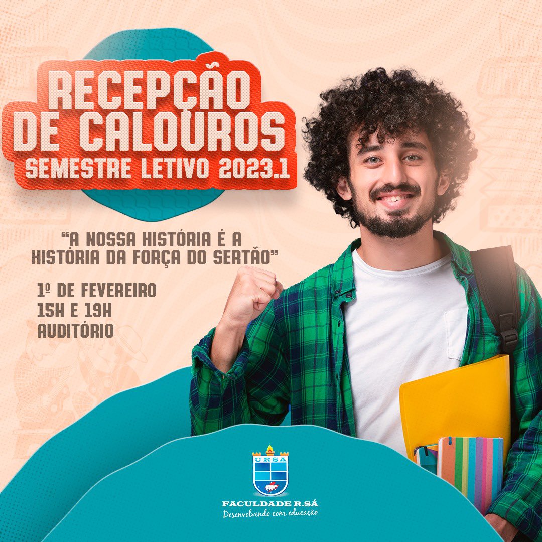 faculdade_rsa's tweet photo. Nesta quarta-feira (1º), daremos início ao semestre letivo 2023.1. Na oportunidade, teremos uma recepção para os alunos novatos. Esperamos os nossos calouros para um momento muito especial. 

#FaculdadeRSA #Picos https://t.co/uPV4oGEIdc