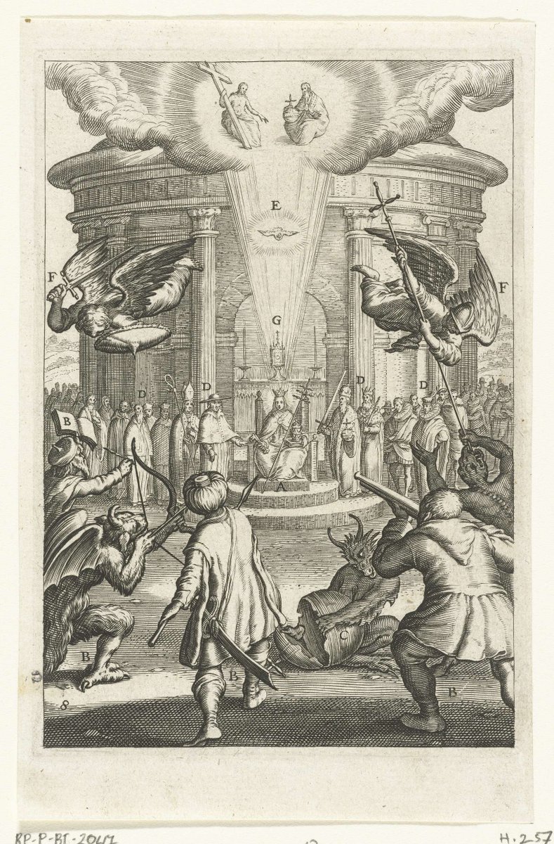 This image displays the notation 11P142, which is used to catalogue depictions of "the militant Church triumphant (in heaven)".