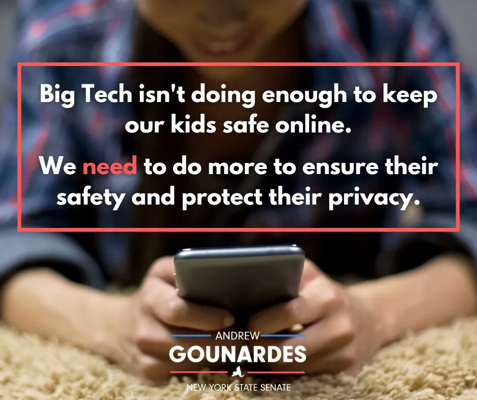 My 'Child Data Privacy and Protection Act' will put up enforceable guardrails to keep kids safer online. 

Big Tech isn’t doing enough to protect our children, but together, we can -- show your support: andrewgounardes.com/childdatapriva…